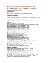 Morton Williams weekly ad week 42 Page 1
