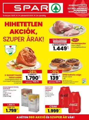 Spar akciós újság (érvényes eddig: 29-10)