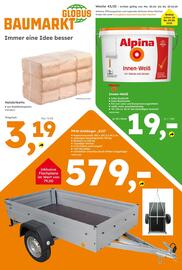 Globus Baumarkt Prospekt woche 43 Seite 1
