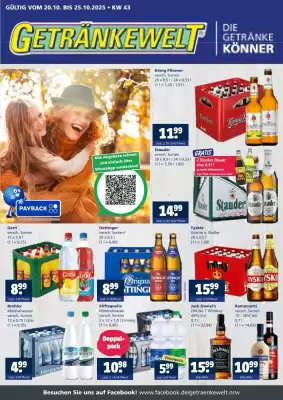 Getränkewelt Prospekt (gültig bis 25-10)