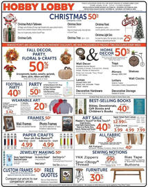 Hobby Lobby weekly ad week 43 Page 1