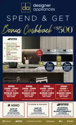 Designer Appliances catalogue