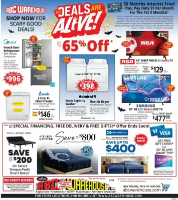 ABC Warehouse weekly ad (valid until 25-10)