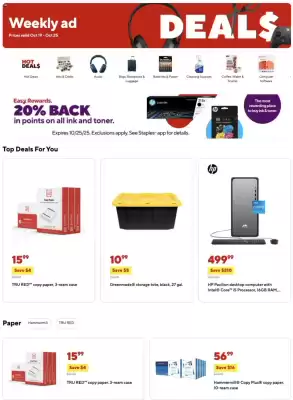 Staples weekly ad (valid until 25-10)