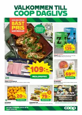 Coop Daglivs reklamblad (giltig till och med 26-10)