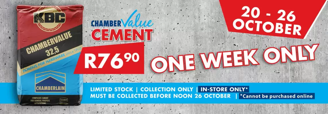 Chamberlain catalogue (valid until 26-10)