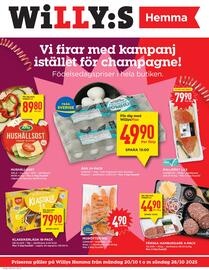 Willys Hemma reklamblad vecka 43 Sida 1