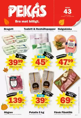 Pekås reklamblad (giltig till och med 26-10)