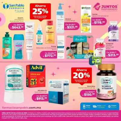 Folleto Farmacia San Pablo (válido hasta 25-10)