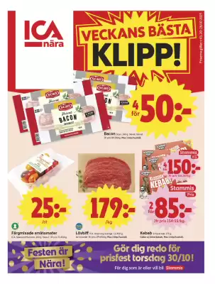 ICA Nära reklamblad (giltig till och med 26-10)