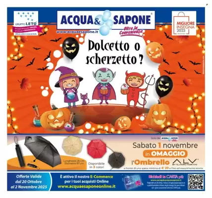 Volantino Acqua & Sapone (valido fino al 2-11)