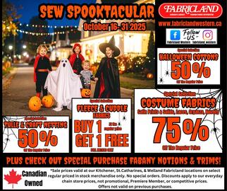 Fabricland flyer week 43 Page 1