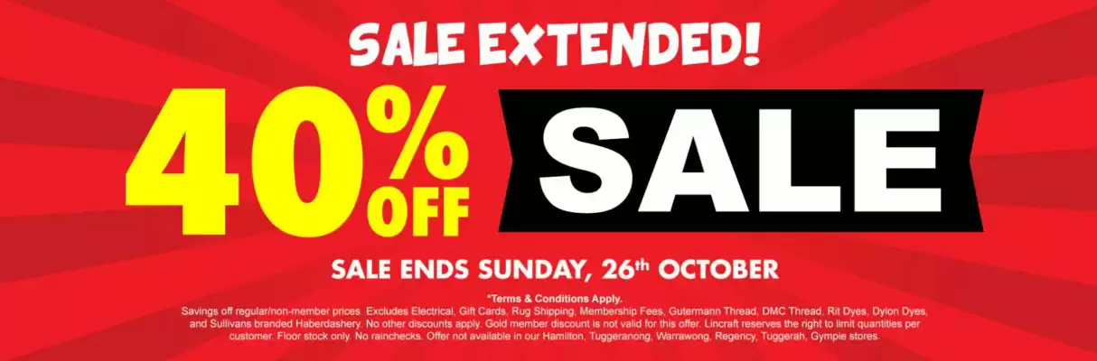 Lincraft catalogue (valid until 26-10)