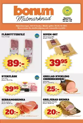 Bonum Matmarknad reklamblad