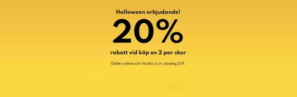 Din sko reklamblad (giltig till och med 2-11)
