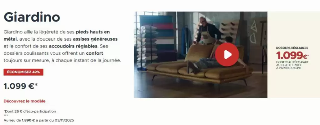 Catalogue Poltronesofà (valable jusqu'au 3-11)