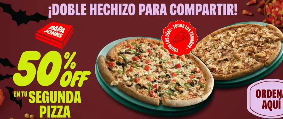 Catálogo Papa John's (válido hasta 31-10)