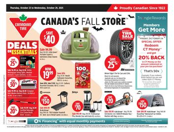 Canadian Tire flyer week 43 Page 1