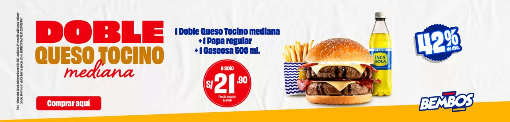 Catálogo Bembos (válido hasta 4-11)