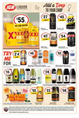 IGA Liquor catalogue (valid until 4-11)
