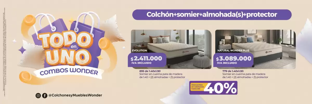 Catálogo Colchones Wonder (válido hasta 31-12)