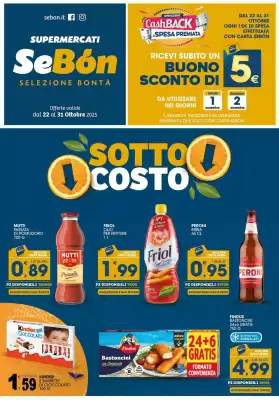 Volantino SeBón Supermercati (valido fino al 31-10)