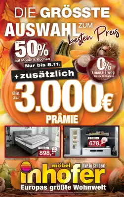 Möbel Inhofer Prospekt (gültig bis 9-11)