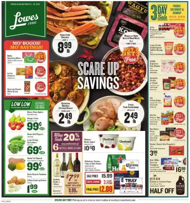 Lowes Foods weekly ad (valid until 28-10)