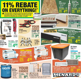 Menards weekly ad Page 1