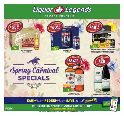 Liquor Legends catalogue (valid until 11-11)