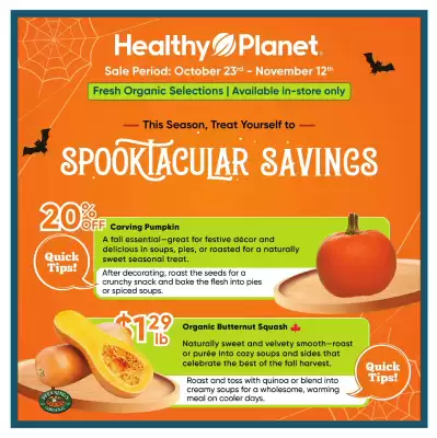 Healthy Planet flyer (valid until 29-10)