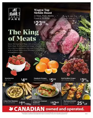 Urban Fare flyer (valid until 29-10)