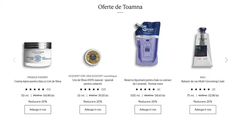 Magazine L'OCCITANE (valid până la 4-11)