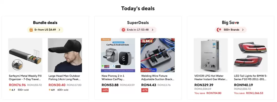 Catalog AliExpress (valid până la 4-11)