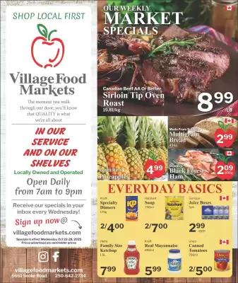 Village Food Markets flyer (valid until 28-10)