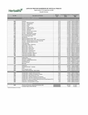 Catálogo Herbalife (válido hasta 31-12)