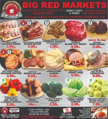 Big Red Markets flyer (valid until 29-10)