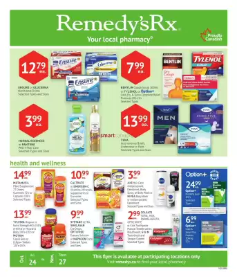 Remedy's RX flyer (valid until 29-10)