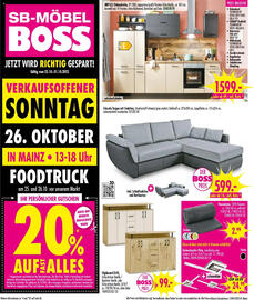 Möbel Boss Prospekt woche 43 Seite 1