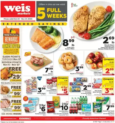 Weis Markets weekly ad (valid until 28-11)