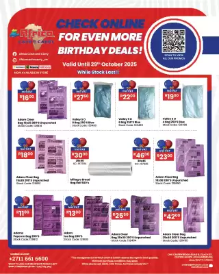 Africa Cash and Carry catalogue (valid until 29-10)