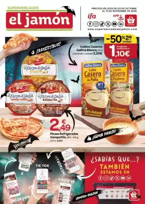 Folleto Supermercados El Jamón (válido hasta el 12-11)