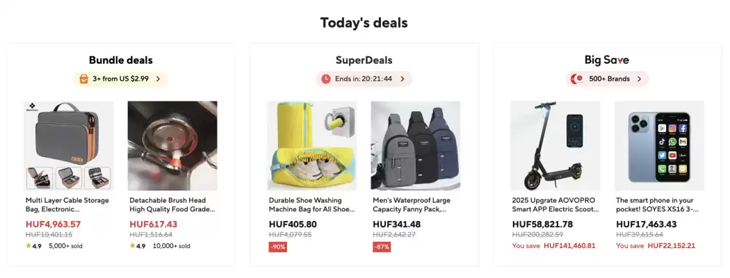 AliExpress akciós újság (érvényes eddig: 3-11)