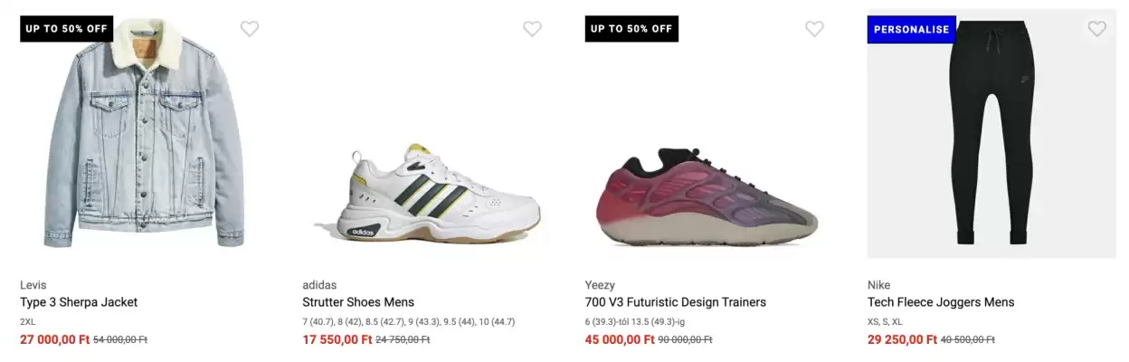 Sports Direct akciós újság (érvényes eddig: 29-10)