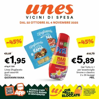 Volantino Unes (valido fino al 4-11)