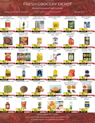 Fresh Grocery Depot flyer (valid until 5-11)