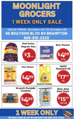 Moonlight Grocers flyer (valid until 5-11)