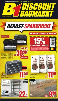 B1 Discount Baumarkt Prospekt (gültig bis 31-10)