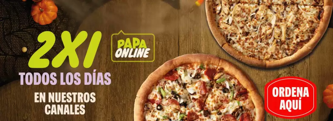 Catálogo Papa John's (válido hasta 2-11)