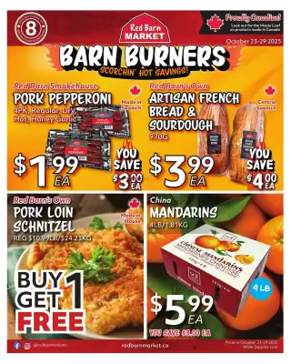 Red Barn Market flyer (valid until 29-10)